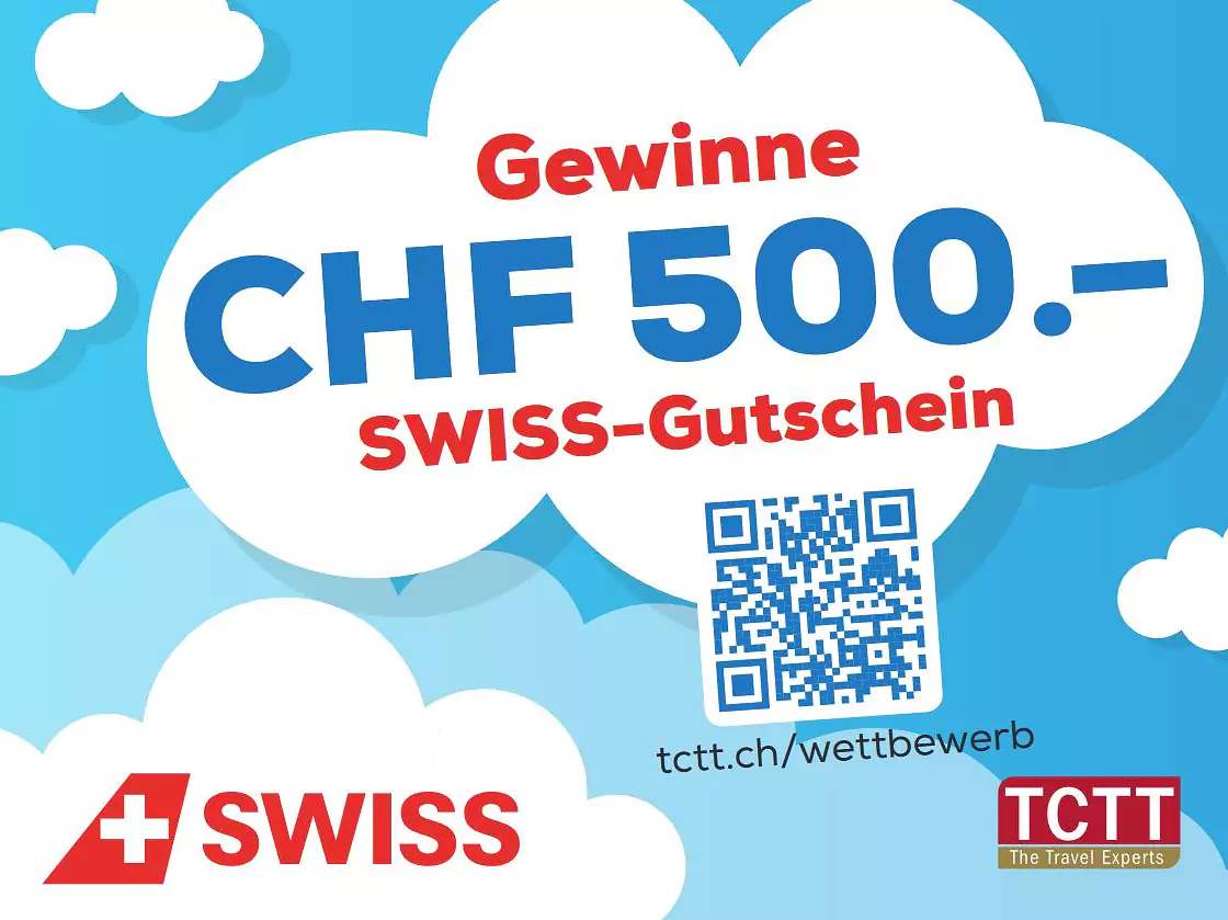 SWISS - Gutschein CHF 500 zu gewinnen