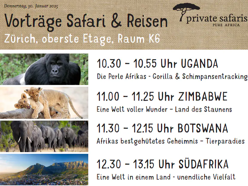 Vorträge Safari & Reisen