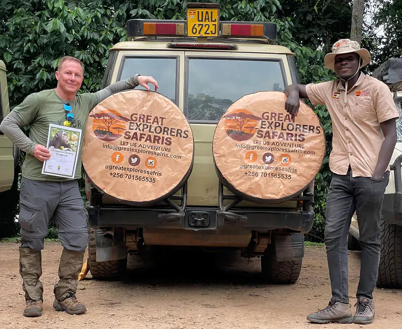 Client with Certificate after successful Chimpanzee Tracking expidation.jpg